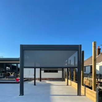 Беседка Rota 3х6 м, крыша open/close (механическая), антрацит — фото 8