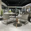 Комплект 2 крісла Merano Light anthracite mixed weave + столик Elite S