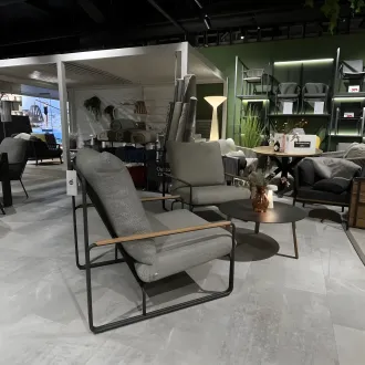 Комплект 2 крісла Merano Light anthracite mixed weave + столик Elite S — фото 3
