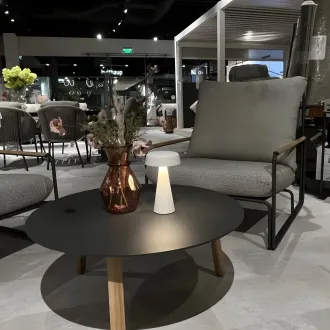 Комплект 2 крісла Merano Light anthracite mixed weave + столик Elite S — фото 4