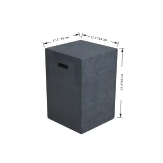Кришка для газового балону висотою до 60 см (11 кг), dark gray (BERGEN, CANNES) — фото 6
