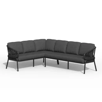 Лаунж-комплект Natal Lounge Dining Set Left Charcoal