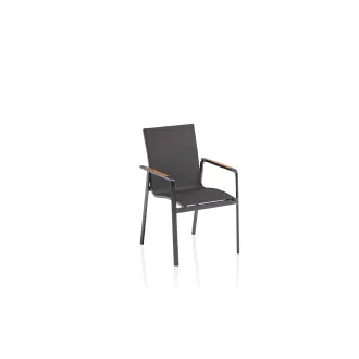 Обідній комплект DIAMOND anthracite + 4 стільці текстилен — фото 6