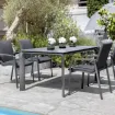 Вуличний стіл Diamond 220 антрацит/світло-сірий — фото 2