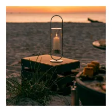 Підсвічник Oval Candle 35 см, срібло
