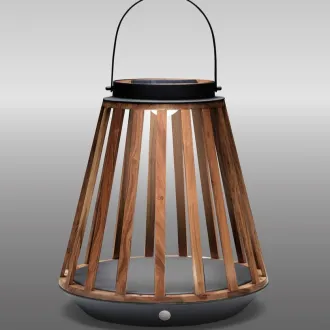 Світильник вуличний садовий Mrs Solar Kate L, MRG/ teak, (вкл. сон. панель)