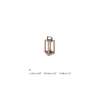 Светильник уличный садовый Candle Sam 15х16, 5х32 см, Матовый королевский серый, Тик — фото 6