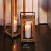 Светильник уличный садовый Candle Sam 15х16, 5х32 см, Матовый королевский серый, Тик — фото 4