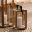 Светильник уличный садовый Candle Sam 15х16, 5х32 см, Матовый королевский серый, Тик