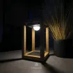 Світильник вуличний садовий Mr Solar Tom 15х15х26 см, Матовий королівский сірий, Тик