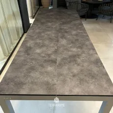 Стіл розкладний CUBIC 160/220/280 срібло/антрацит