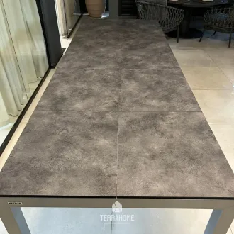 Стіл розкладний CUBIC 160/220/280 срібло/антрацит