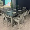 Вуличний стіл CUBIC 220 срібло/антрацит