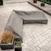 Захисний чохол для кутового дивану 255/215x255/215x94x65 см