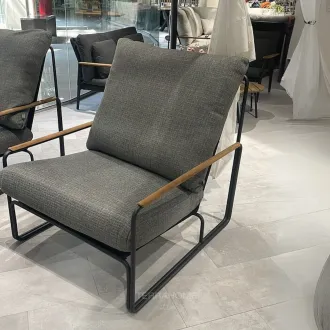 Лаунж-комплект MERANO 3-местный диван + 2 кресла + 2 столика, Антрацит - тик, Light anthracite mw — фото 4