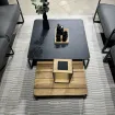 Лаунж-комплект MERANO 3-местный диван + 2 кресла + 2 столика, Антрацит - тик, Light anthracite mw — фото 6
