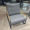 Крісло Merano, Антрацит-тик, Light anthracite mixed weave