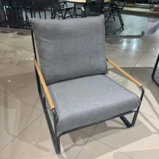 Крісло Merano, Антрацит-тик, Light anthracite mixed weave