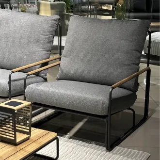 Крісло Merano, Антрацит-тик, Light anthracite mixed weave — фото 4