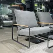 Крісло Merano, Антрацит-тик, Light anthracite mixed weave — фото 6