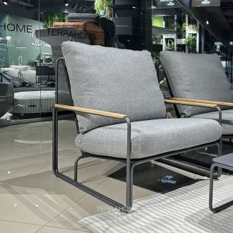 Крісло Merano, Антрацит-тик, Light anthracite mixed weave — фото 6