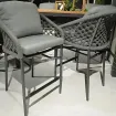 Стілець барний Nappa, MRG|macrame carbon grey|light anthr mixed weave — фото 2