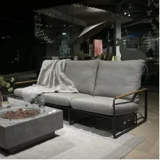 Диван Merano 3-місний, Антрацит-тик, Light anthracite mixed weave
