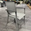 Стілець штабельований RASMUS, срібло, сірий — фото 2