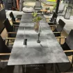 Стіл розкладний Squid 210/250/290х100 антрацит, cтільниця Concrete effect