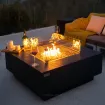 Стіл з каміном BERGEN 101x101x43 см