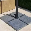 Парасоля з бічною опорою EASY SWING 300х300 см, антрацит / світло-сірий — фото 2