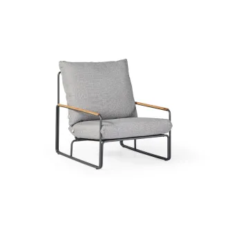 Крісло Merano, Антрацит-тик, Soft grey mixed weave — фото 9