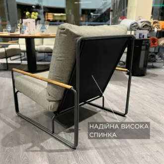 Крісло Merano, Антрацит-тик, Soft grey mixed weave — фото 8