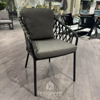 Стул Nappa MRG |Carb. grey|Light anthr. mixed weave|Cross w.