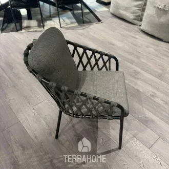 Стул Nappa MRG |Carb. grey|Light anthr. mixed weave|Cross w. — фото 4