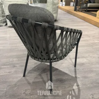 Стул Nappa MRG |Carb. grey|Light anthr. mixed weave|Cross w. — фото 5