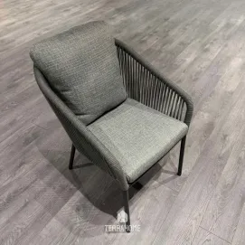 Стілець Nappa Matt royal grey, Carbon grey, Light anthr. mixed weave, Fishbone — фото 2