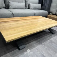 Журнальний стіл 140x80 см Stockholm матовий сірий, тик