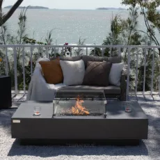 Стол с камином CANNES 152x81x35 см