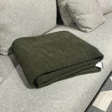 Плед в'язаний Імідж Хакі 170x210 см