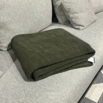 Плед вязаный Имидж Хаки 170x210 см