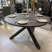 Вуличний круглий стіл ORBITAL120 Ø cm, TRESPA MARBLE