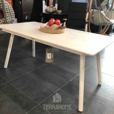 Уличный стол Natal Lounge Dining Table 150x80 см, Dekton Marmorio Creme White 