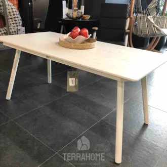 Уличный стол Natal Lounge Dining Table 150x80 см, Dekton Marmorio Creme White 