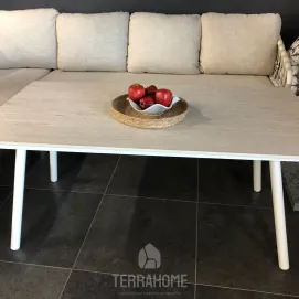 Уличный стол Natal Lounge Dining Table 150x80 см, Dekton Marmorio Creme White — фото 2