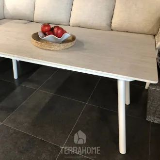 Уличный стол Natal Lounge Dining Table 150x80 см, Dekton Marmorio Creme White — фото 4