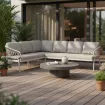 Лаунж-комплект Natal Lounge Dining Set Left Creme White