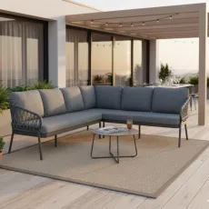 Лаунж-комплект Natal Lounge Dining Set Right Charcoal