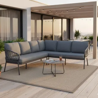 Лаунж-комплект Natal Lounge Dining Set Right Charcoal