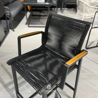 Стілець барний Foxx Teak Rope Bar Chair Charcoal — фото 4
